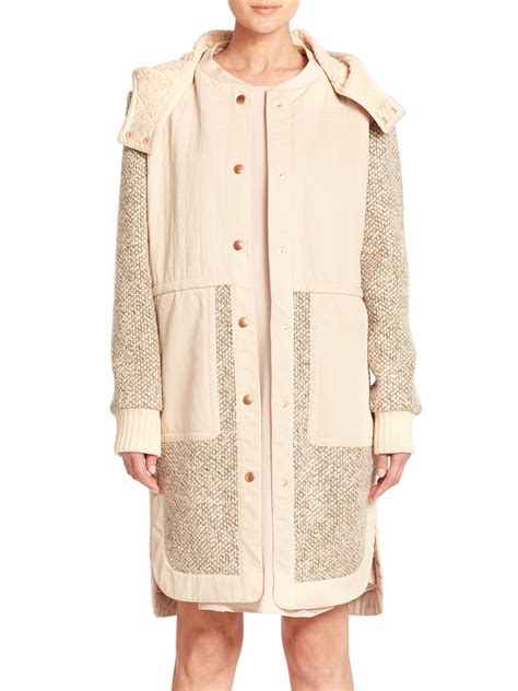 see by chloe quilted coat|SEE BY CHLOE .